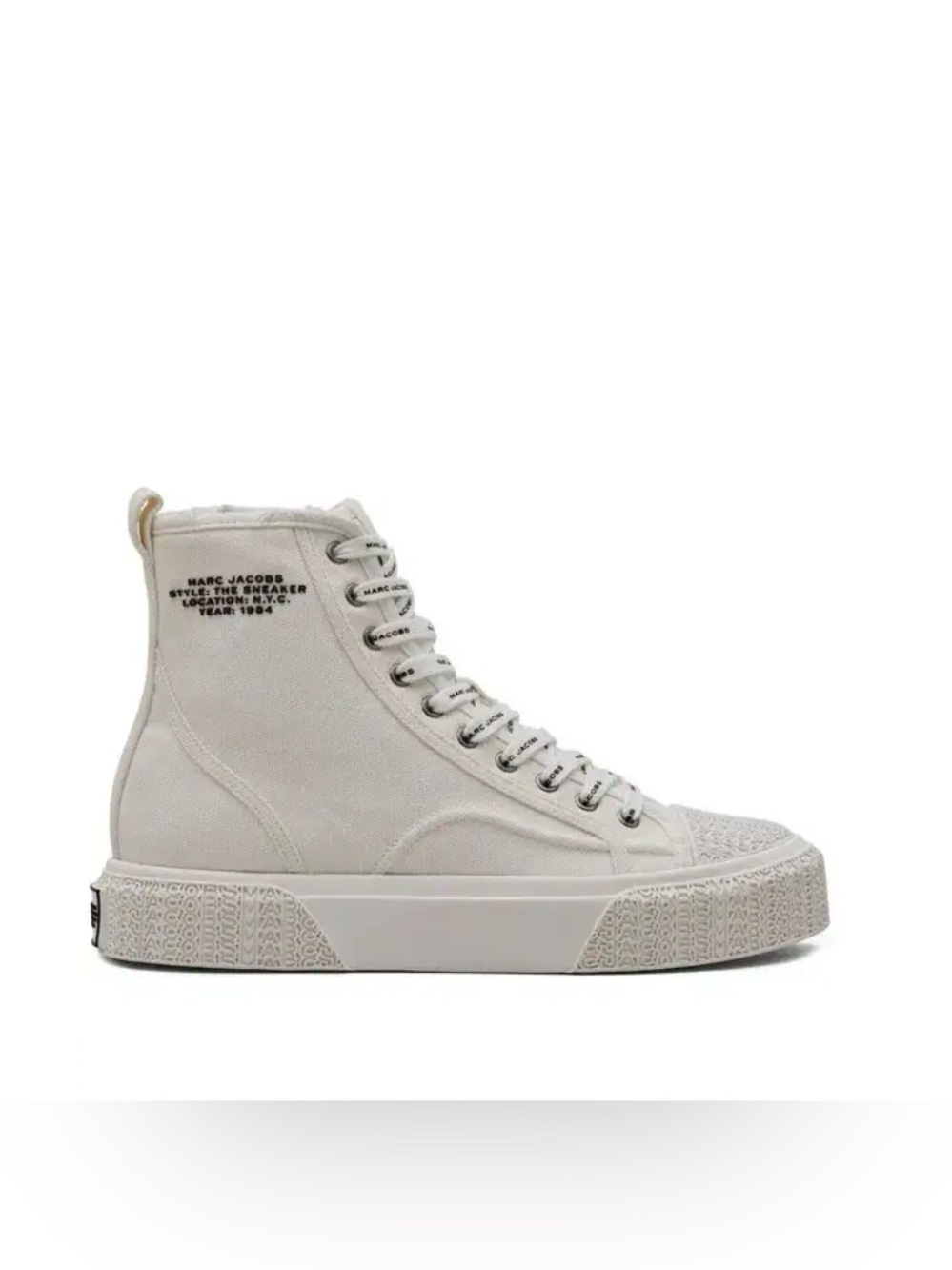 Mark Jacobs canvas high top sneakers NEW
